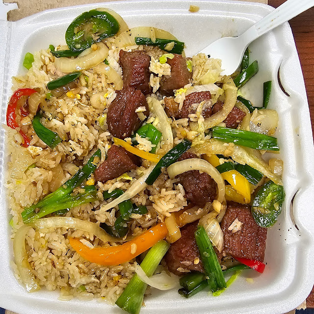Shaken Beef with Fried Rice