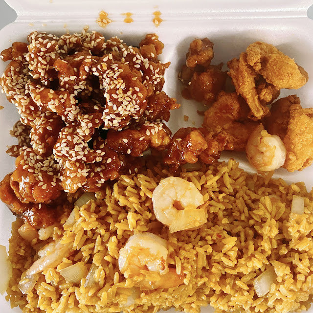 Jumbo Shrimp & Sesame Chicken