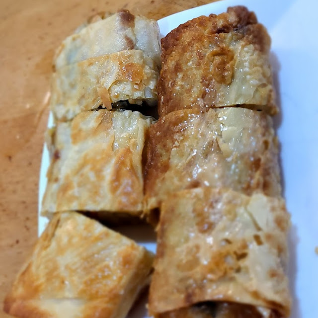 crispy fried bean curb sheet roll 香煎腐皮卷