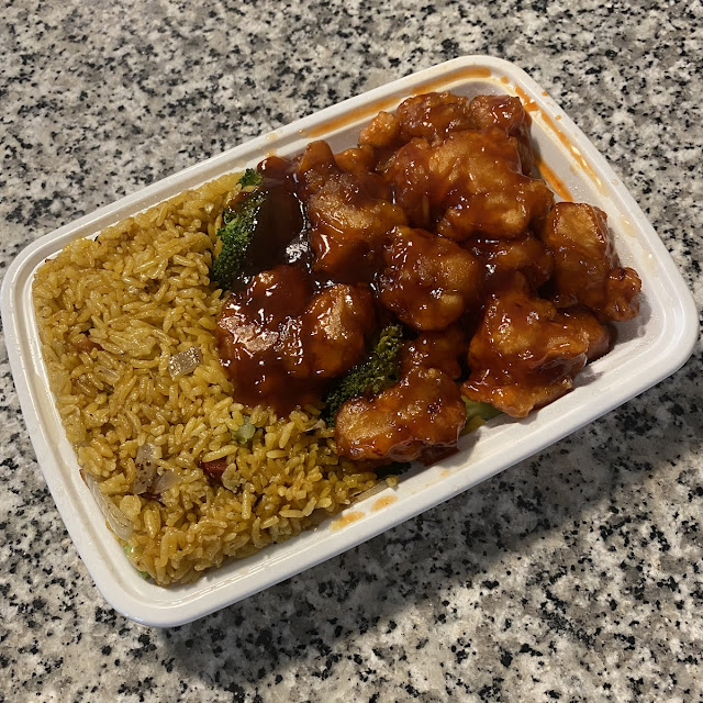 General TSO’S Chicken with Pork Fried Rice