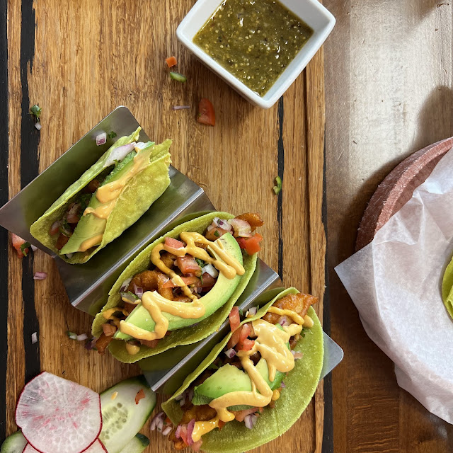 Tacos de Camaron Al Mezcal