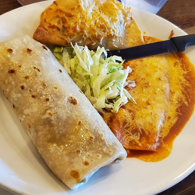 Enchilada Taco and Tamale Combo