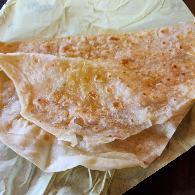 Homemade Buttered Flour Tortilla