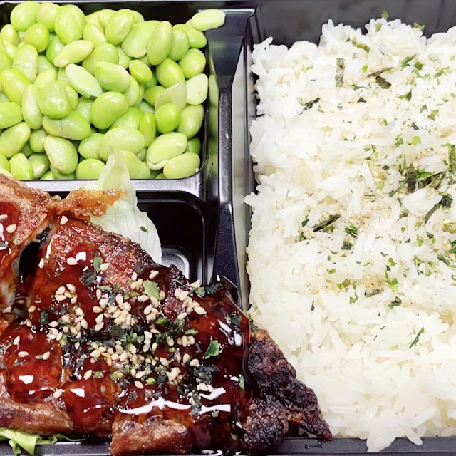 salmon with rice 三文鱼饭