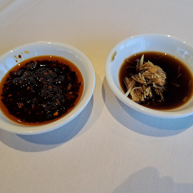 Chili Oil and Black Vinegar with Ginger