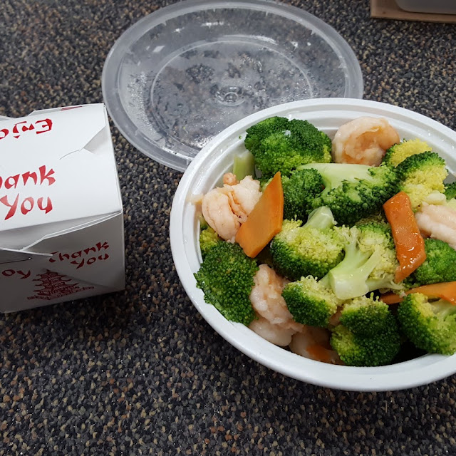 Steamed Shrimp and Broccoli
