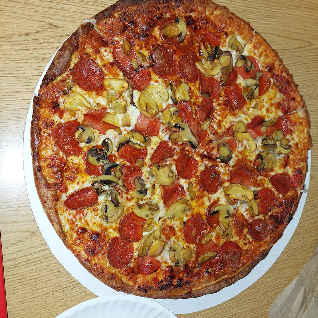 Pepperoni and Mushroom Pizza