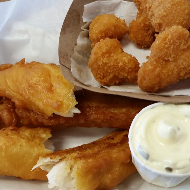 2 Piece of Fish and Chips with Fried Cauliflower